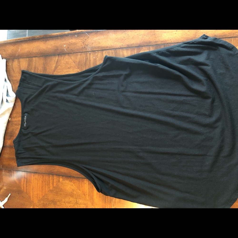 Curvedhem black alphalete sleeveless shirt Size XL